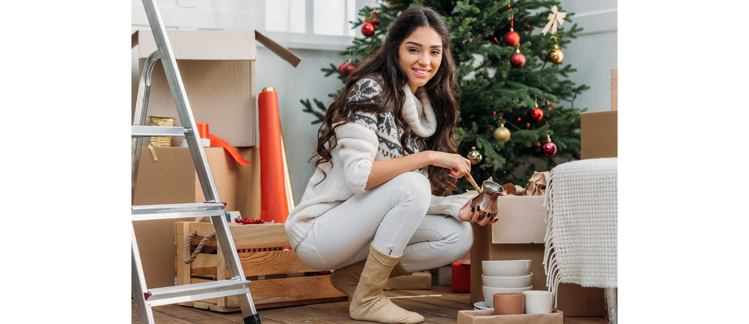 Mudanza internacional en Navidad