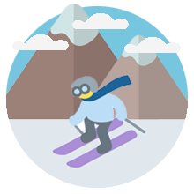 Vacaciones de invierno en la nieve